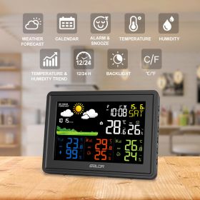 WIRELESS COLOR WEATHER STATION WITH 3 REMOTE SENSORS