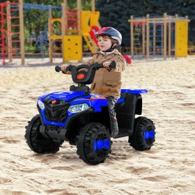 6V ATV, 4 Wheel Beach Buggy, Battery Powered Kids ATV, Forward / Reverse Switch - Blue