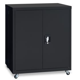 1 Shelf Metal Filing Cabinet; Storage File Cabinet with Lock for Home and Office