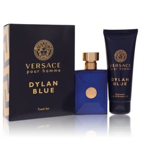 Versace Pour Homme Dylan Blue by Versace Gift Set -- 2 piece Travel Set includes 1.7 oz Eau de Toilette Spray + 3.4 oz Shower Gel