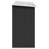 Garden Log Storage Shed Galvanized Steel 129.9"x33.1"x59.8" Anthracite