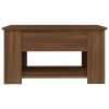 Coffee Table Brown Oak 31.1"x19.3"x16.1" Engineered Wood