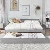 Twin or Double Twin Daybed with Trundle; Gray