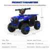 6V ATV, 4 Wheel Beach Buggy, Battery Powered Kids ATV, Forward / Reverse Switch - Blue