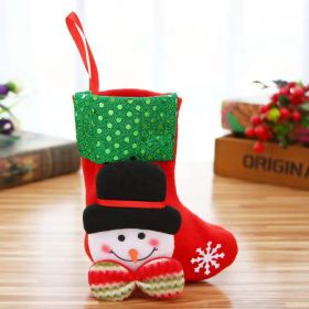 Christmas Decorations Christmas Stocking Pendant Christmas Stocking Gift Bag Hanging Piece (Option: EW07)